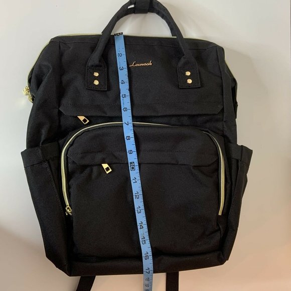 LOVEVOOK LAPTOP BACKPACK FOR WOMEN, WITH USB PORT COMPUTER WORK BLACK BAG - Picture 6 of 10